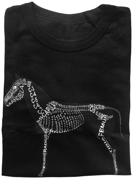 Anatomic Shirt with Horse Skeleton - Word Anatomy