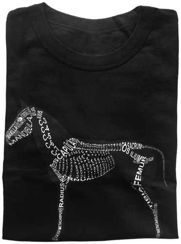 Anatomic Shirt with Horse Skeleton - Word Anatomy