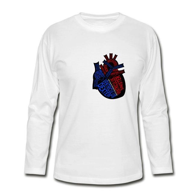 Word Anatomy Heart Sweatshirt for doctors